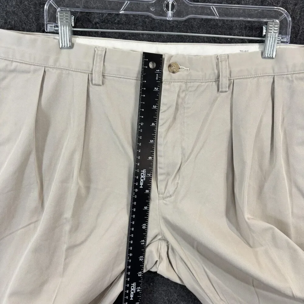Polo Ralph Lauren Pants Men's 36x29 Khaki Classic Fit Pleated Chino Preppy